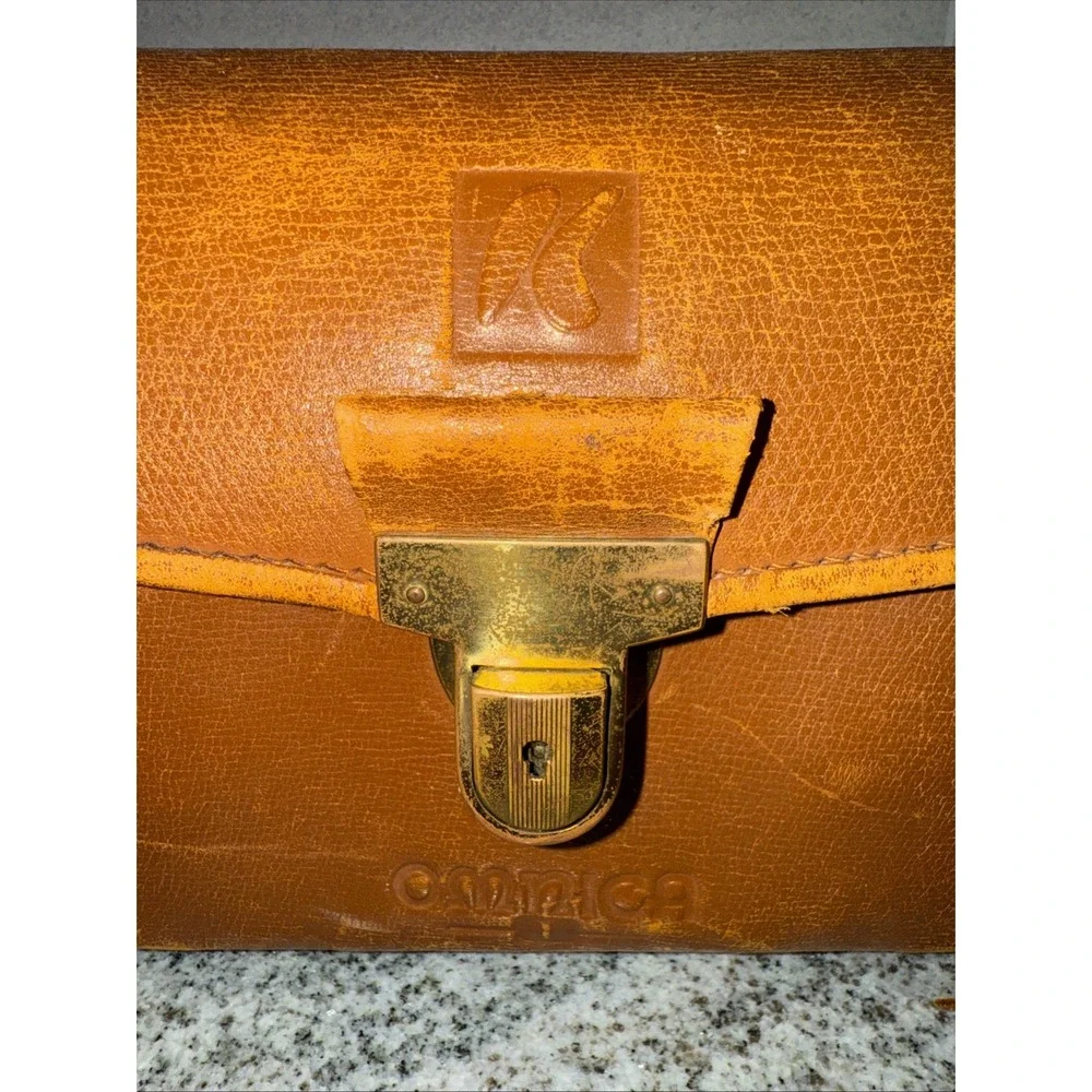 Vintage OMNICA 100 Deluxe West‎ German Leather Camera Bag